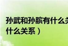 孙武和孙膑有什么关系吗（孙武与孙膑之间有什么关系）