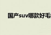  国产suv哪款好毛病最少的国产suv排名 