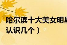 哈尔滨十大美女明星（最有名的哈尔滨美女你认识几个）