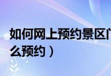 如何网上预约景区门票（网上预约景点门票怎么预约）