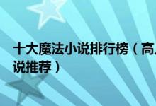 十大魔法小说排行榜（高人气魔法类小说西方魔法斗气类小说推荐）