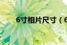 6寸相片尺寸（6寸相片尺寸是多少）