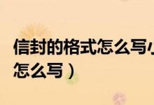 信封的格式怎么写小学生四年级（信封的格式怎么写）