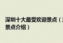 深圳十大最受欢迎景点（深圳热门景点排行榜深圳人气最高景点介绍）