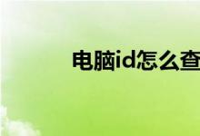 电脑id怎么查（电脑id怎么查）