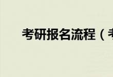 考研报名流程（考研报名流程是什么）