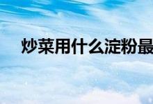 炒菜用什么淀粉最好（炒菜用什么锅好）