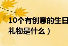 10个有创意的生日礼物（10个有创意的生日礼物是什么）