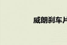  威朗刹车片什么情况要换 