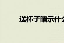 送杯子暗示什么（送杯子的含义）