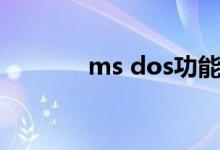ms dos功能无效（ms dos）