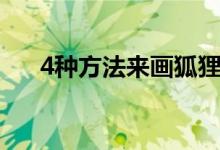 4种方法来画狐狸（4种方法来做灌肠）
