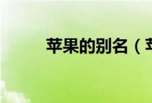 苹果的别名（苹果的别名叫什么）