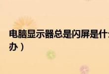 电脑显示器总是闪屏是什么原因（电脑显示器总是闪屏怎么办）