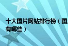 十大图片网站排行榜（图片素材网站推荐免费高清图片网站有哪些）