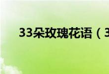 33朵玫瑰花语（33朵玫瑰花语是什么）