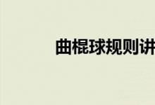 曲棍球规则讲解（曲棍球规则）