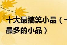 十大最搞笑小品（十大经典搞笑小品推荐笑点最多的小品）