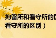 拘留所和看守所的区别哪个更严重（拘留所和看守所的区别）