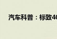  汽车科普：标致4008保养标志如何复位 
