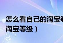 怎么看自己的淘宝等级跟年龄（怎么看自己的淘宝等级）