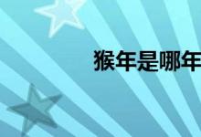 猴年是哪年（猴年怎么算）