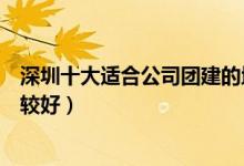深圳十大适合公司团建的地方（深圳公司团队活动去哪里比较好）