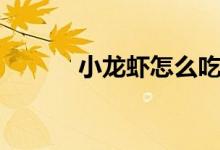 小龙虾怎么吃（小龙虾怎么吃）