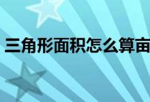 三角形面积怎么算亩数（三角形面积怎么算）