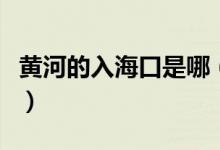 黄河的入海口是哪（黄河入海口指的是什么海）
