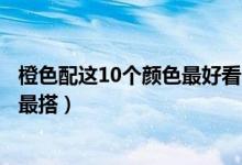 橙色配这10个颜色最好看（橙色的最佳配色橘色配什么颜色最搭）