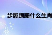 步履蹒跚什么生肖（步履蹒跚什么意思）