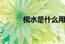 枧水是什么用途（枧水是什么）