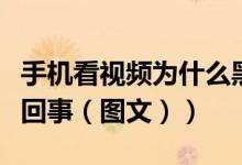 手机看视频为什么黑屏（手机看视频黑屏怎么回事（图文））