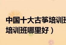 中国十大古筝培训班（古筝培训机构成人古筝培训班哪里好）