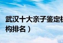 武汉十大亲子鉴定机构（武汉亲子鉴定正规机构排名）