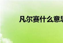 凡尔赛什么意思（凡尔赛的意思）