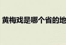 黄梅戏是哪个省的地方戏（黄梅戏的发源地）