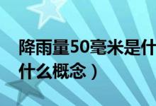 降雨量50毫米是什么意思（降雨量50毫米是什么概念）