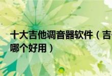 十大吉他调音器软件（吉他调音软件用什么好吉他调音app哪个好用）
