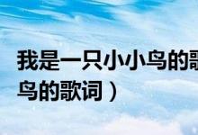 我是一只小小鸟的歌词完整版（我是一只小小鸟的歌词）