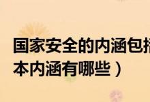 国家安全的内涵包括哪些方面（国家安全的基本内涵有哪些）