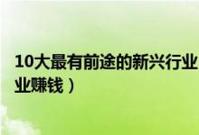 10大最有前途的新兴行业（有市场前景的新行业什么新兴行业赚钱）