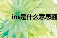 ins是什么意思翻译（ins是什么意思）