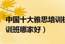 中国十大雅思培训机构（雅思培训排名雅思培训班哪家好）