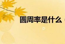 圆周率是什么（圆周率怎么解释）