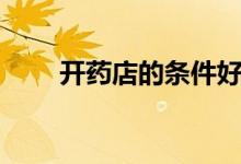 开药店的条件好吗（开药店的条件）