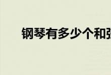 钢琴有多少个和弦（钢琴有多少个键）