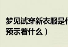 梦见试穿新衣服是什么意思（梦见试穿新衣服预示着什么）