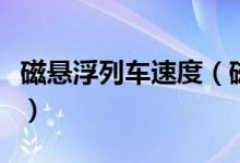 磁悬浮列车速度（磁悬浮列车每小时多少千米）
